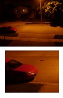 night shot under street lamp