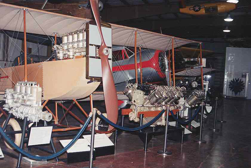 biplane and engines