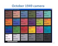 OCTOBER 1949 NTSC CAMERA