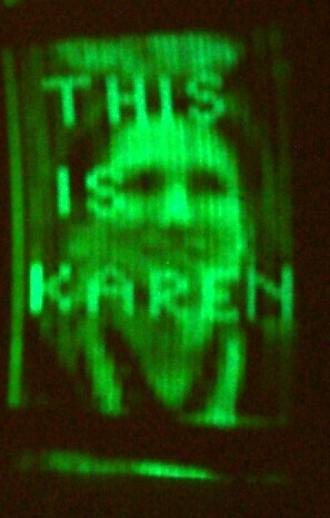 Mechanical TV Image of Karen Yanczeer